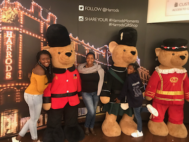 My family and I in harrods